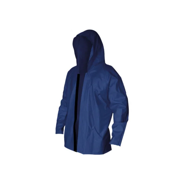 Chaqueta Oversize de Capucha Tipo de Cierre con Velcro y Cremallera Calibre 18 Azul 705-6-11