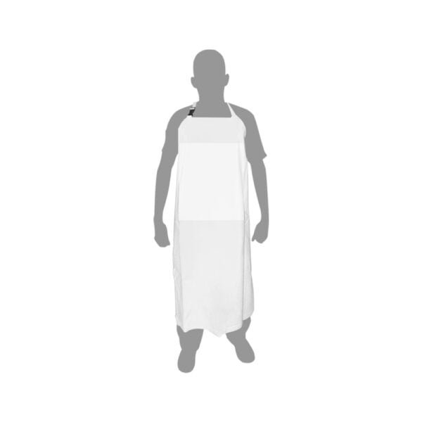REF 611 Delantal Oversize Grande Reforzado Material Frigoflex Uso Para Carnicos Medida 82x115 Blanco 705-27-3
