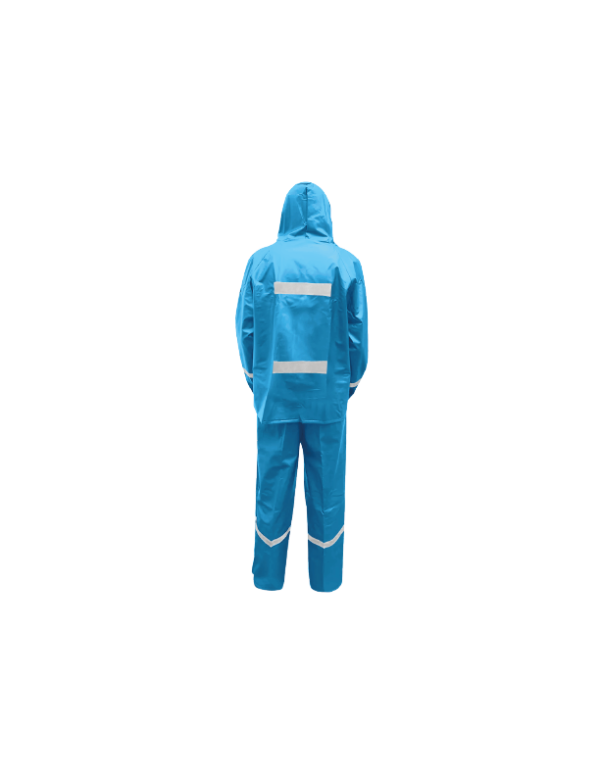 REF 205 Conjunto Oversize Chaqueta con Capucha Tipo Cierre Velcro y Cremallera Pantalon con Resorte en Cintura Reflectivo de 2" en Espalda 1" Mangas y Pantalon Bolso Cargador con Correa y Cierre en Broches Plasticos Zapaton con Semi Flexible y Resistente Resorte Superior e Inferior Para Ajuste Calibre 18 705-43-83 - Imagen 2